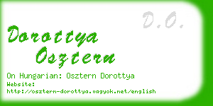 dorottya osztern business card